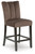 Ashley Jazmore Mocha Counter Height Barstool (Set of 2)