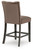 Ashley Jazmore Mocha Counter Height Barstool (Set of 2)
