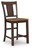 Ashley Anixburg Light Brown Dark Brown Counter Height Barstool (Set of 2)