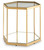 Ashley Veerwick Gold Finish Accent Coffee Table
