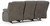 Ashley First Base Gunmetal Reclining Sofa