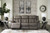 Ashley First Base Gunmetal Reclining Sofa