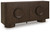 Ashley Veeda Dark Brown Accent Cabinet