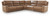Ashley Silverbrooke Caramel 5-Piece Power Reclining Sectional
