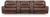 Ashley Silverbrooke Caramel 5-Piece Power Reclining Sectional