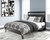 Ashley Finch Black Brown Queen Panel Platform Bed