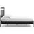 Ashley Finch Black Brown Queen Panel Platform Bed