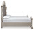 Ashley Andonhall Antique White California King Upholstered Panel Bed