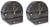 Ashley Janmour Black Table Clock (Set of 2)