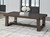 Ashley Breckington Dark Brown Coffee Table T856-1