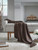 Ashley Anawood Brown Throw (Set of 3)