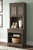 Ashley Janismore Weathered Gray Bookcase