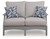 Ashley Lone View Bay Gray Outdoor Loveseat with Cushion