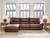 Ashley Silverbrooke Caramel 3-Piece Reclining Sofa Chaise U62606/46/62/79