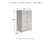 Ashley Paxberry Whitewash Chest of Drawers
