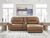 Ashley Silverbrooke Canyon 3-Piece Power Reclining Sectional with Chaise