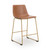 Ashley Crandox Toast Gold Counter Height Barstool (Set of 2)