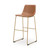 Ashley Crandox Brown Gold Bar Height Bar Stool (Set of 2)