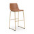 Ashley Crandox Brown Gold Bar Height Bar Stool (Set of 2)