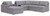 Ashley Modmax Granite 6-Piece Sectional with Chaise