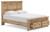 Ashley Fenderport Tan Queen Panel Storage Bed