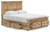 Ashley Fenderport Tan Queen Panel Storage Bed B100/13/B1170/54S/57/95