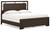 Ashley Covetown Dark Brown King Panel Bed