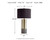 Ashley Jacek Gray Brass Finish Table Lamp (Set of 2)