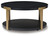 Ashley Shylore Black Brass Finish Table (Set of 3)