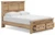 Ashley Fenderport Whitewash Queen Panel Storage Bed