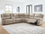 Ashley Brannigan Pebble 6-Piece Reclining Sectional with Storage Console