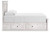 Ashley Fenderport Whitewash Queen Panel Storage Bed B100/13/B1171/54S/57/60/95
