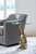 Ashley Vallain Antique Gold Finish Accent Table