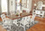 Ashley Valebeck White Brown Dining Table