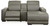 Ashley Correze Gray 3-Piece Power Reclining Sectional with Chaise