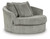 Ashley Lindyn Fog Oversized Swivel Accent Chair