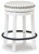 Ashley Valebeck White Black Counter Height Stool