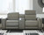 Ashley Correze Gray 3-Piece Power Reclining Sectional Loveseat