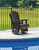 Ashley Hyland Wave Black Outdoor Swivel Glider Chair