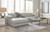 Ashley Amiata Glacier 2-Piece Sectional with Chaise 57404/17/66