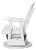 Ashley Hyland Wave White Outdoor Swivel Glider Chair