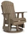 Ashley Hyland Wave White Outdoor Swivel Glider Chair