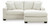 Ashley Amesley Smoke Sofa Chaise