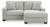 Ashley Amesley Ivory Sofa Chaise