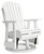 Ashley Hyland Wave Driftwood Outdoor Swivel Glider Chair