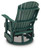 Ashley Hyland Wave Driftwood Outdoor Swivel Glider Chair