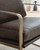 Ashley Bradett Dark Brown Gold Finish Accent Chair