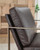 Ashley Bradett Dark Brown Gold Finish Accent Chair