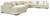 Ashley Lindyn Ivory 6-Piece Sectional with Chaise