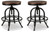 Ashley Valebeck Brown Black Counter Height Bar Stool (Set of 2)